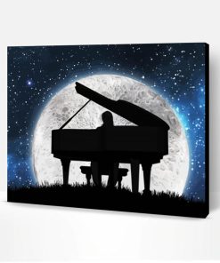 Aesthetic Piano Silhouette Paint By Number