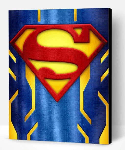 Aesthetic Superman Logo Paint By Number