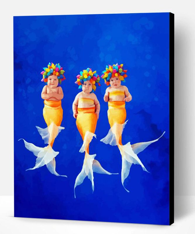 Baby Mermaids Paint By Number