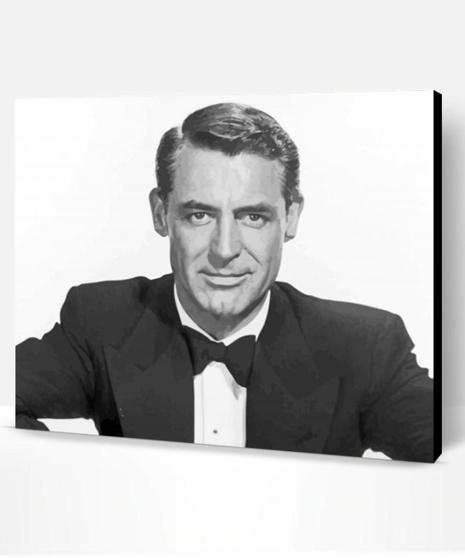 Black And White Cary Grant Paint By Number