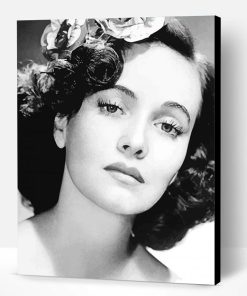 Black And White Teresa Wright Paint By Number