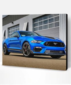 Blue Ford Mustang Paint By Number