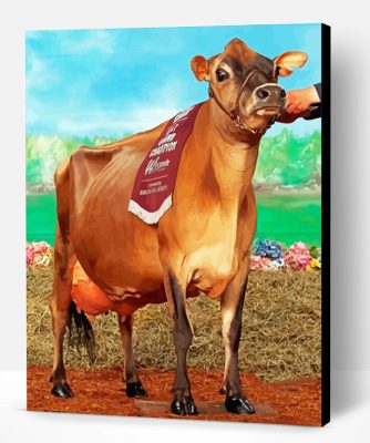 Cool Jersey Cow Paint By Number