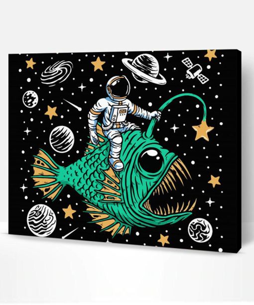 Deep Sea Fish In Space Paint By Number