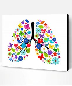 Floral Lungs Paint By Number