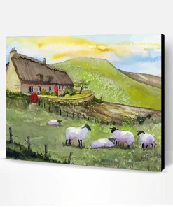 Irish Landscape With Sheep Paint By Number