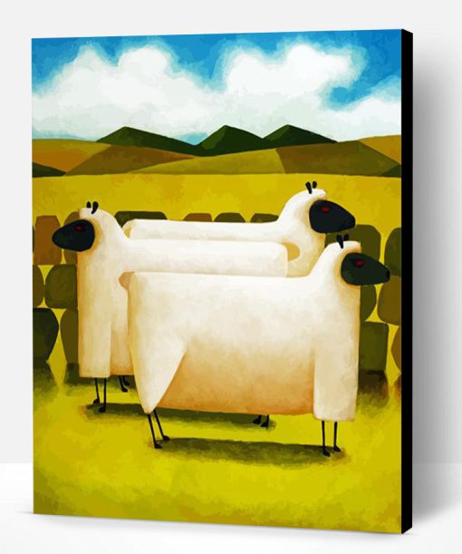 Irish Sheeps Art Paint By Number