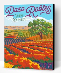 Paso Robles Poster Paint By Number