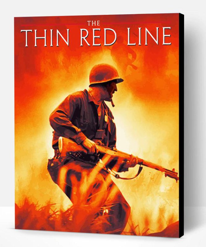 Thin Red Line Illustration Paint By Number