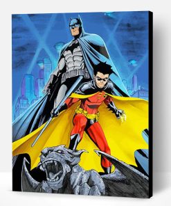 Batman And Robin Paint By Number