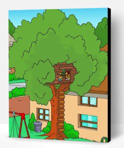 Simpsons Treehouse Paint By Number