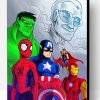 Stan Lee And The Gang Paint By Number