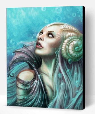 Aesthetic Sea Woman Paint By Number