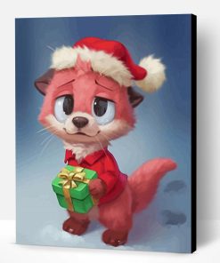 Christmas Cute Otter Paint By Number