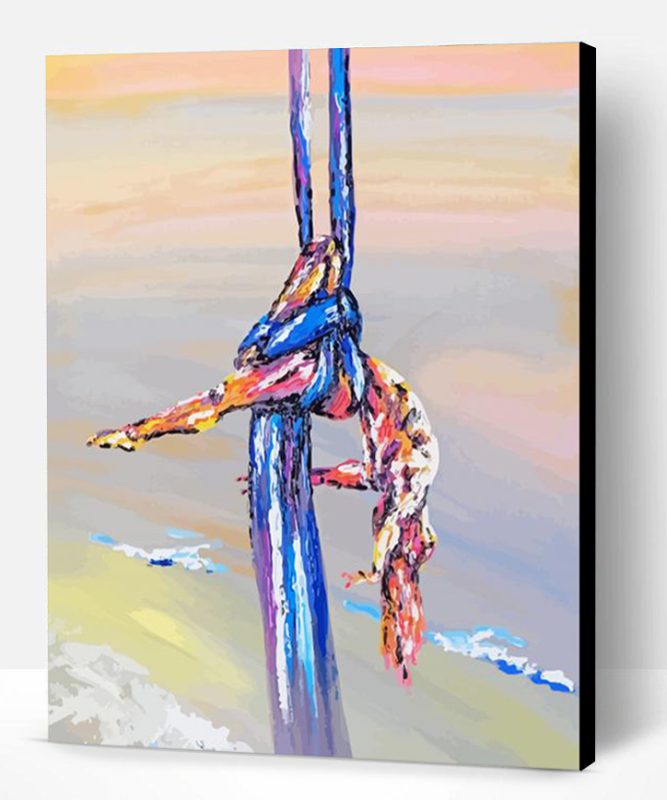 Abstract Aerial Silks Paint By Number