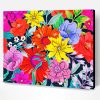 Abstract Colorful Flowers Paint By Number