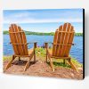 Adirondack Chair By Lake Paint By Number