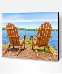 Adirondack Chair By Lake Paint By Number