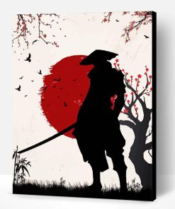 Alone Samurai Silhouette Paint By Number