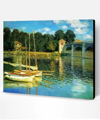 Argenteuil Bridge Claude Monet Paint By Number