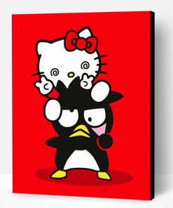 Badtz Maru And Hello Kitty Paint By Numbers