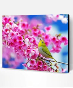 Bird And Blossom Paint By Number