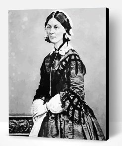 Black And White Florence Nightingale Paint By Number