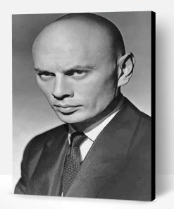 Black And White Yul Brynner Paint By Number