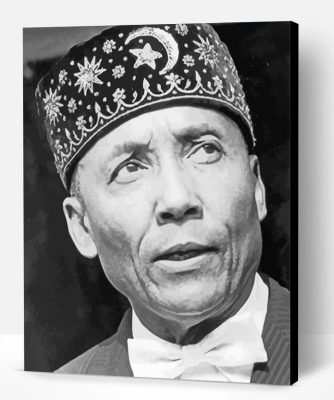 Black And White Elijah Muhammad Paint By Number