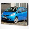 Blue Honda Jazz Paint By Number