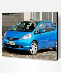 Blue Honda Jazz Paint By Number