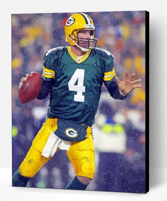 Brett Favre Football Quarterback Paint By Number