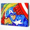 Captain America Pop Art Paint By Number