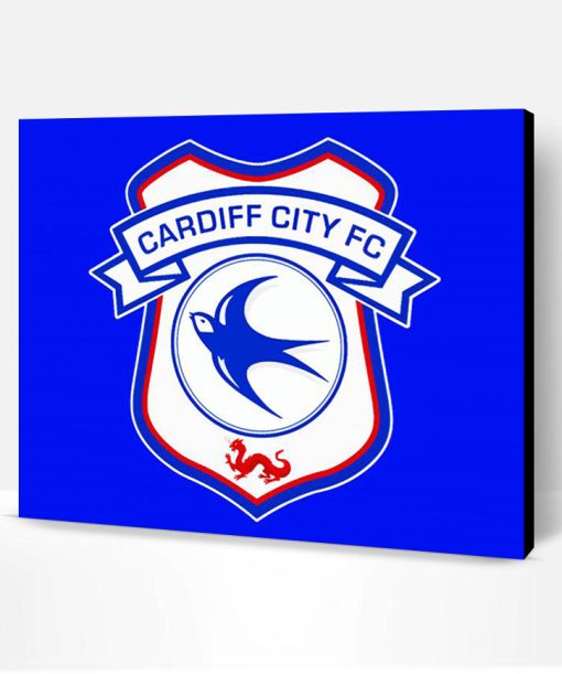 Cardiff City Football Logo Paint By Number