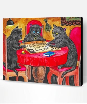 Cats With Ouija Board Paint By Number