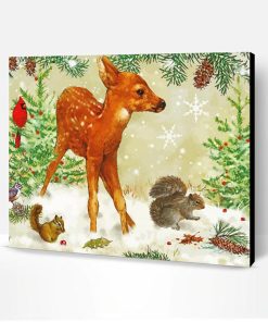 Christmas Wildlife Paint By Number