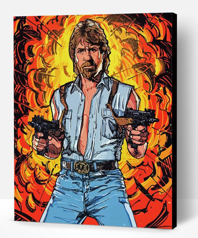 Chuck Norris Art Paint By Number