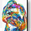 Colorful Shih Tzu Dog Paint By Number