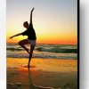 Dancer On Beach Silhouette Paint By Number