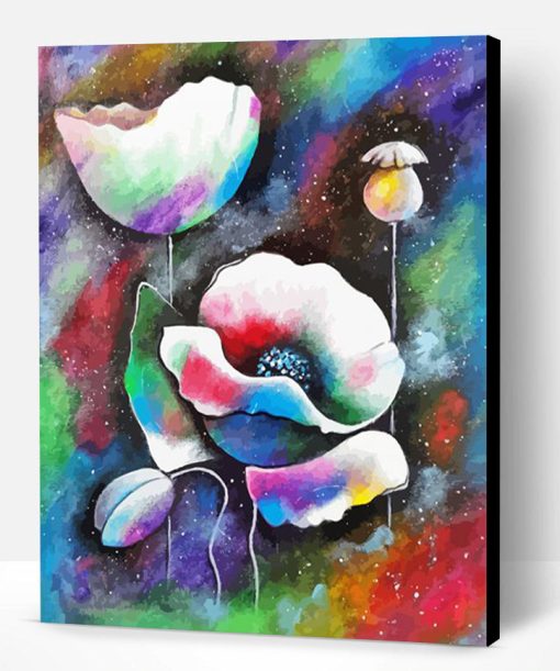 Floral Space Paint By Number