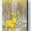 Gold Deer Paint By Number