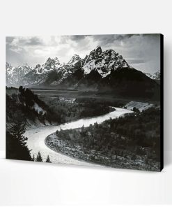 Grand Teton And Snake River Paint By Number