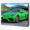 Green Cayman Car Paint By Number