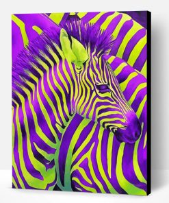 Green Zebra Animal Paint By Number