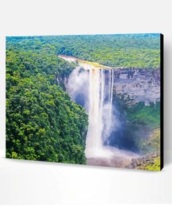 Guyana Falls Landscape Paint By Number