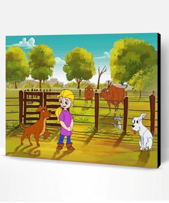 Hank The Cowdog Cartoon Paint By Number