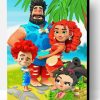 Island Family Characters Paint By Numbe