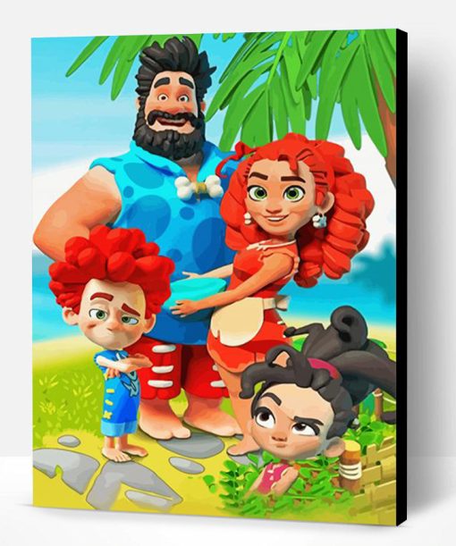 Island Family Characters Paint By Numbe