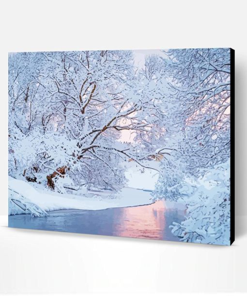 January Winter Scene Paint By Number