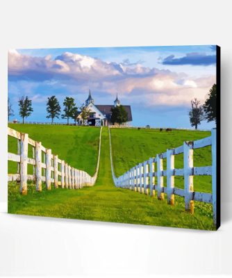 Kentucky Farm Landscape Paint By Number